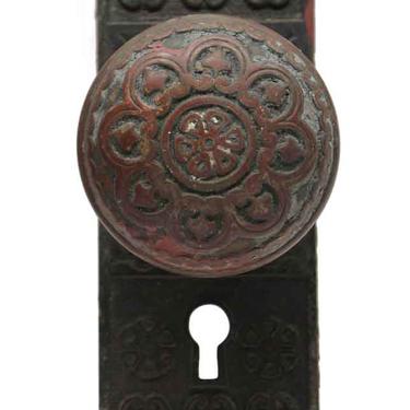 Antique Niles Chicago Eight Fold Bronze Door Knob Set