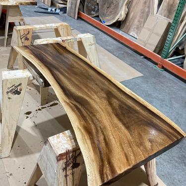 Unique Live-Edge Walnut Wood Desk 