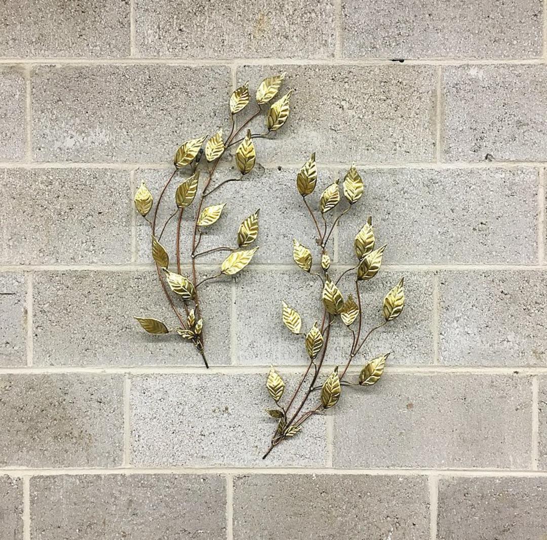 Vintage Metal Wall Decor 1960s Retro Size 24x10 Mid Century Retrospect Vintage Philadelphia, PA