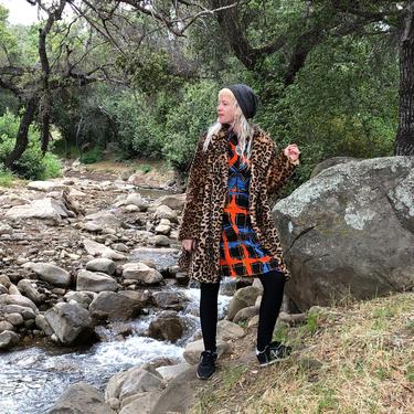 Vintage Y2K Leopard Coat Faux Fur Jacket Fairy Grunge | Love