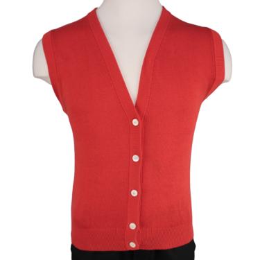 Christian Dior Red Baseball Sweater Vest