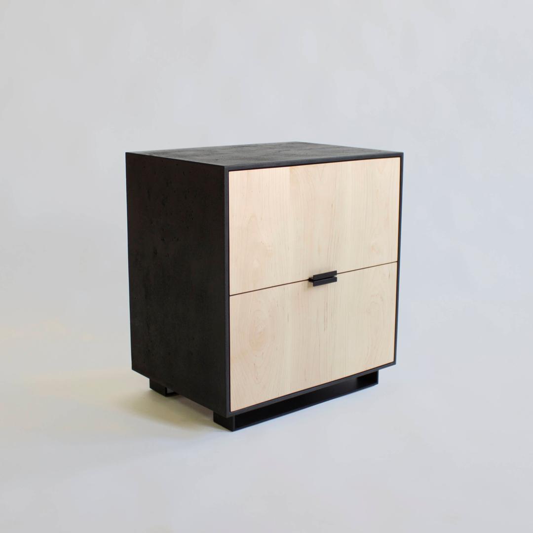 Hanks Modern Concrete Nightstand and by CrumpandKwash Crump