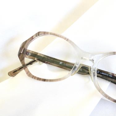 Vintage 70's Smokey Gray Liberty Eyeglasses Frames 