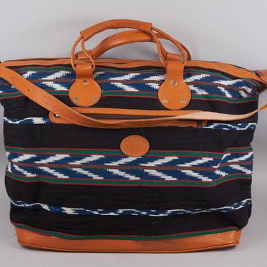 Vintage Kilim Southwestern Travel Bag Large 