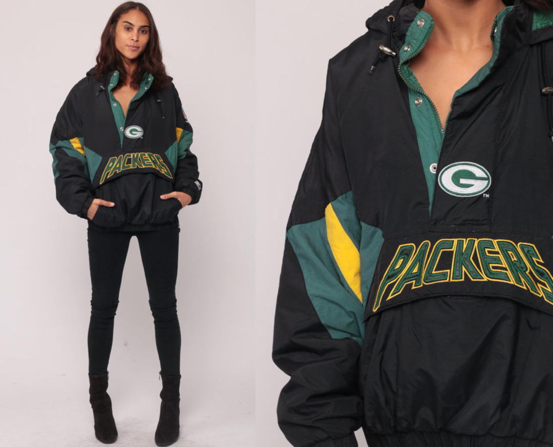 Vintage Starter NFL Green Bay Packers Embroidered Winter Jacket Sz 2XL – F  As In Frank Vintage