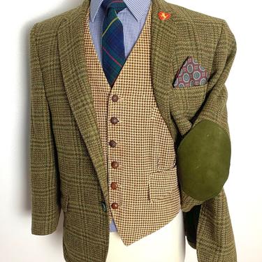 Vintage 1960s COUNTRY SQUIRE Wool TWEED Sport Coat ~ size 38
