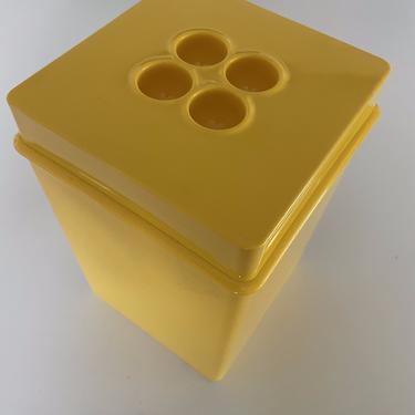 86988803 - YELLOW STORAGE CONTAINER - DANSK - MID MOD ACCESSORIES