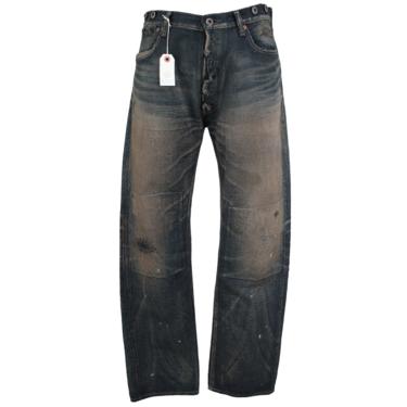 Kapital Distressed Brown Wash Denim Jeans