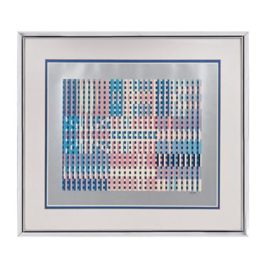 Yaacov Agam Serigraph on Paper &amp;quot;Flags of All Nations&amp;quot; 
