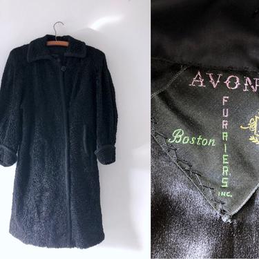 1930s/40s Vintage Persian Lamb Fur Coat - Size L by HighEnergyVintage