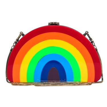 Milly - Rainbow Hard-Sided Convertible Latched Crossbody