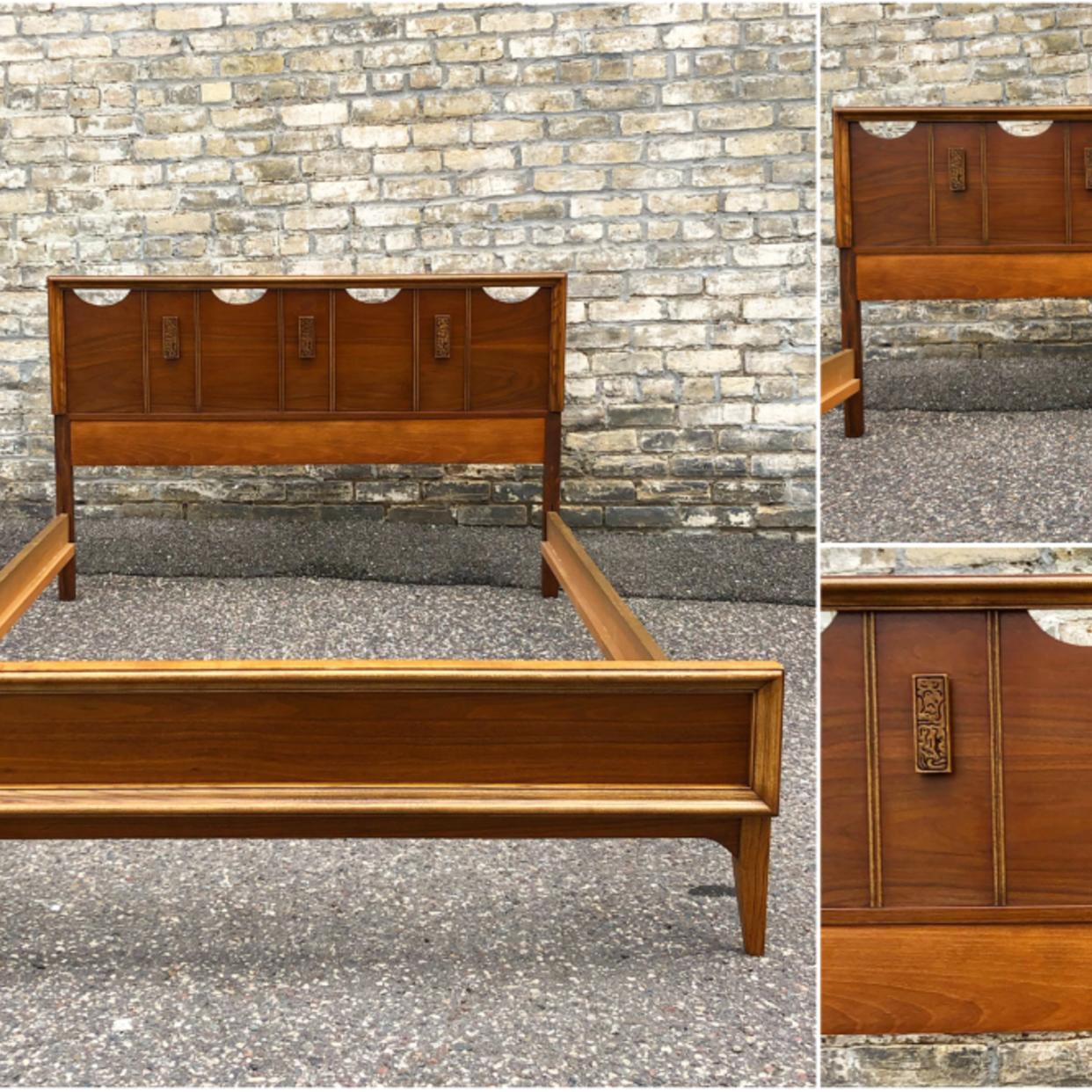 Bassett Mayan Full-size Bed Frame | MidModMen+friends - St. Paul