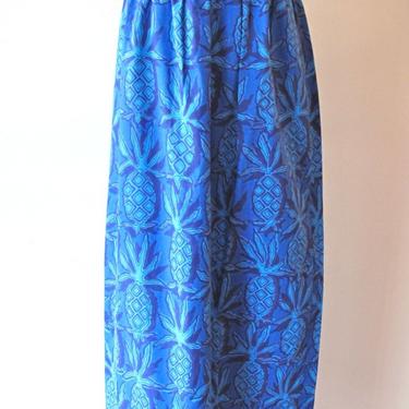 1960s Pineapple Print Maxi 