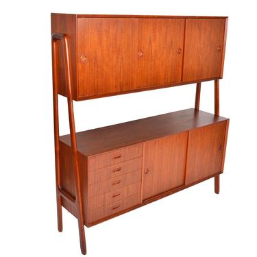 Danish Mid Century Modern Gunni Omann Model 3 Two Tier Credenza in Teak #2 