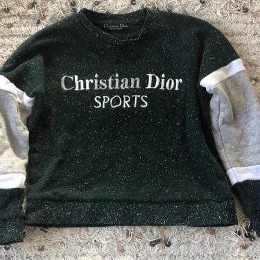 Vintage CHRISTIAN DIOR SPORTS Monogram Logo Sweater Jumper Top