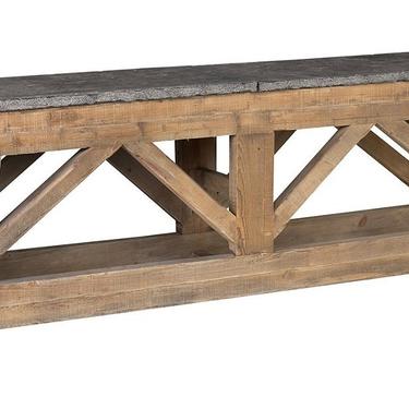 Gorgeous Large Stone Top Console Table by Terra Nova Furniture Los Angeles 