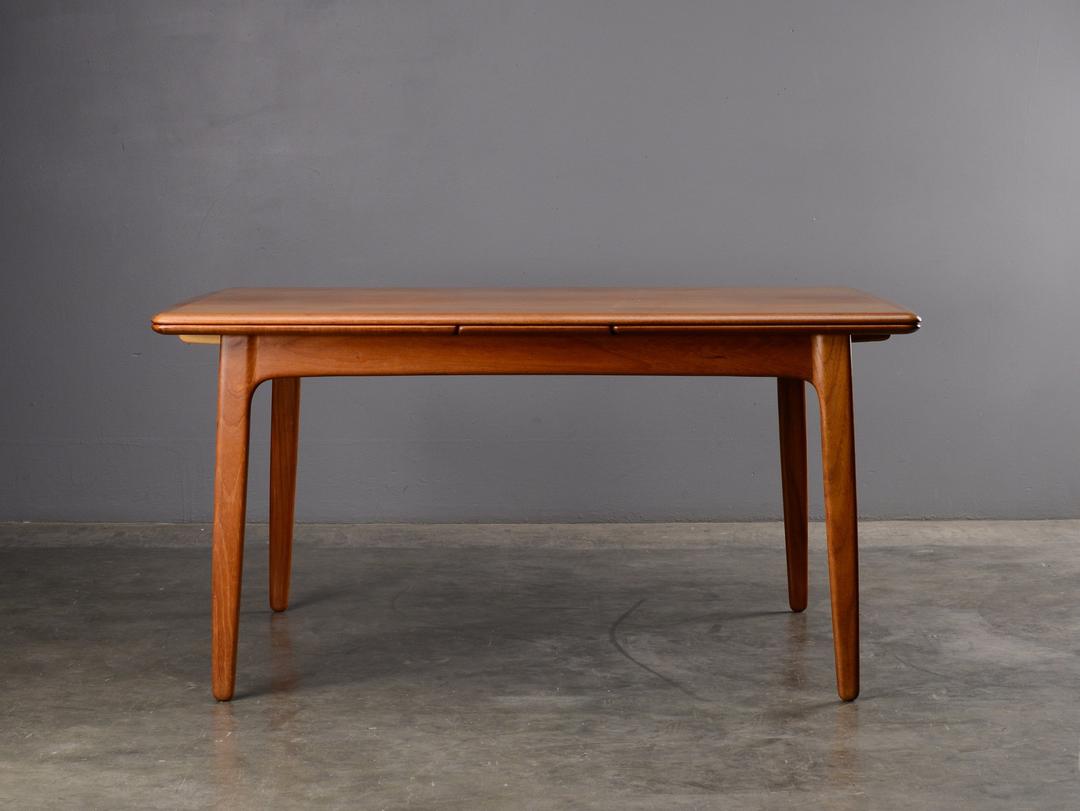 5ft. Mid Century Dining Table Svend Madsen Teak Danish Modern Leaves by MadsenModern from Madsen ...