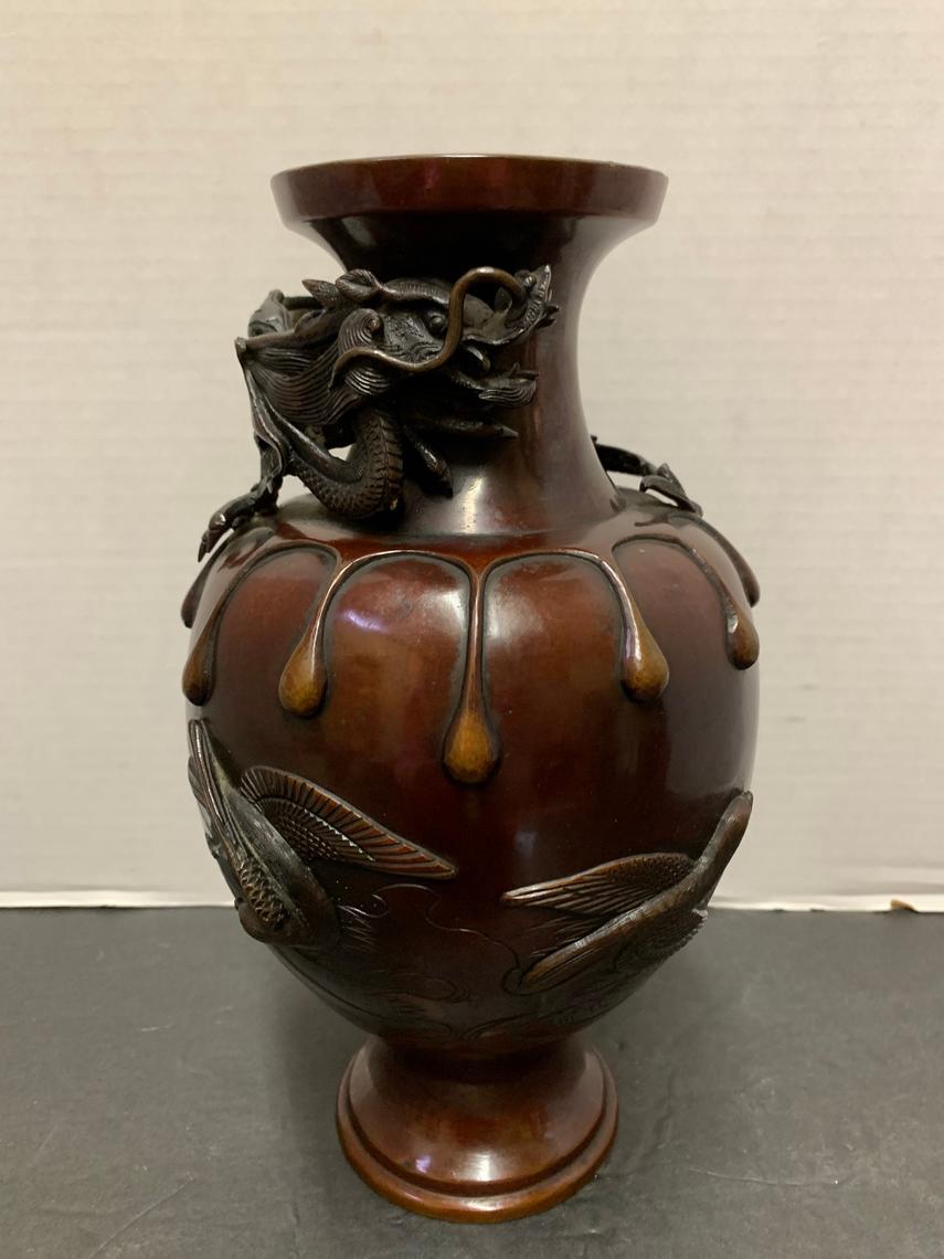 Large Japanese Ceramic Vase by Makuzu Kozan Meiji Period