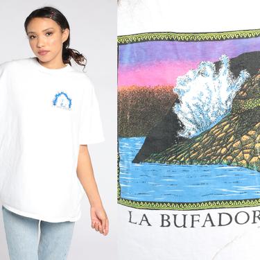 Ensenada Mexico Shirt Vintage 90s La Bufadora T Shirt Single Stitch Travel Tourist Tshirt 1990s Tee Graphic Shirt Sunset 2xl xxl 2x 
