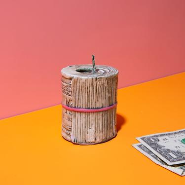 Novelty $100 Bill Candle