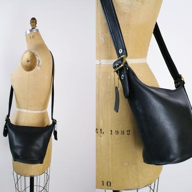 Vintage Black COACH Crossbody Bag/ Purse / Vintage Coach