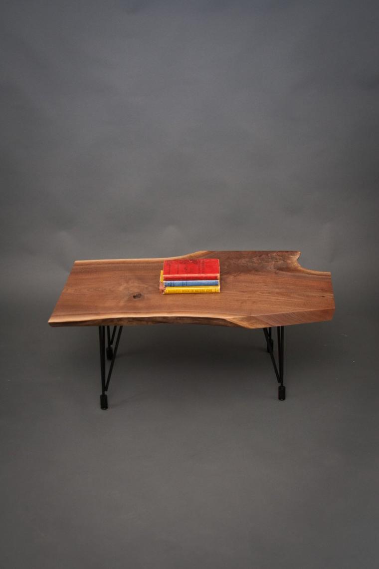 CUSTOM Petite Live Edge Black Walnut COFFEE Table Elpis & Wood Furniture Everett, WA