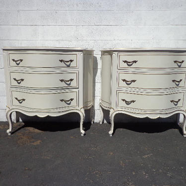 Pair Of Nightstands Drexel Touraine Tables French Provincial