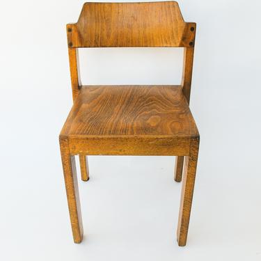 Midcentury Plyboard Wood Children's Chair - Made by Schlapp-Möbel in Germany 