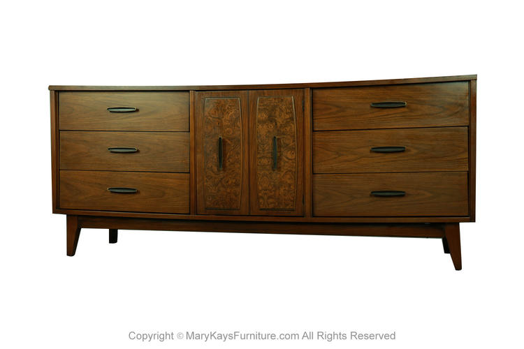 Mid Century Lenoir Furniture Triple Dresser Sideboard Mary Kay's