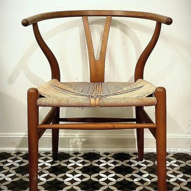 Hans Wegner CH24 Wishbone, all original Arm Chair Mid Century Modern Vintage Lounge Danish Denmark 