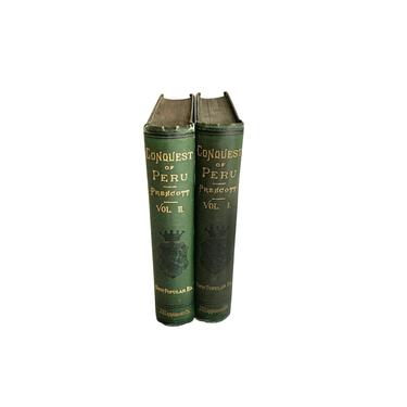 History Of The Conquest of Peru, C. 1874, by William H. Prescott- Two Volumes 