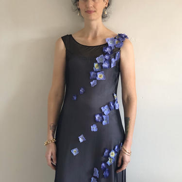 90s sheer mesh overlay maxi dress / vintage stretch | ReCAP Vintage Studio  - Narberth, PA | ATTIC