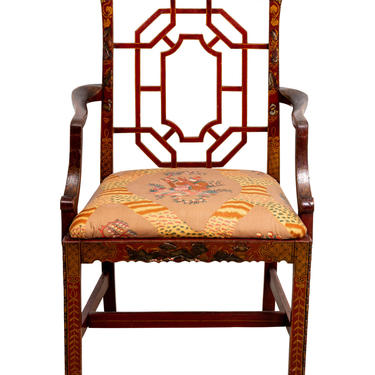 19th Century Chinese Chippendale Style Armchair