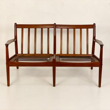 Danish Teak Love Seat (Frame Only) by Grete Jalk for Glostrup Møbelfabrik, Circa 1960s - *Please ask for a shipping quote before you buy. 