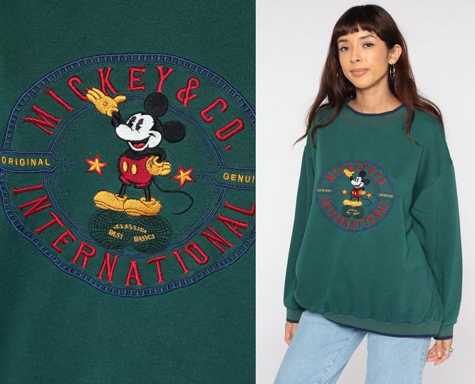 Mickey Co Sweatshirt Walt Disney Mickey Mouse Sweater 90s Kawaii Shop Exile Tucson AZ