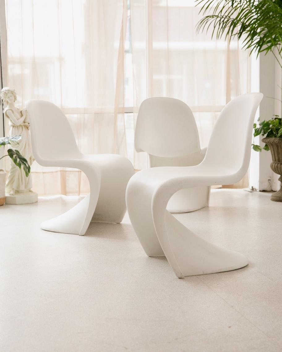 Vitra Panton White Chair Sunbeam Vintage Highland Park Los