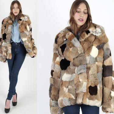 Vintage MARC JACOBS 2000s Brown Rabbit Fur + Leather | Backroom