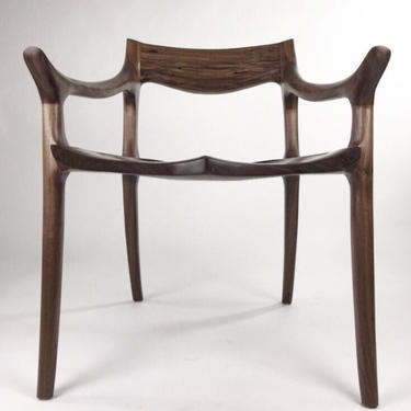 Maloof low back chair, dinning chair, Sculpted chair, chair and ottoman 