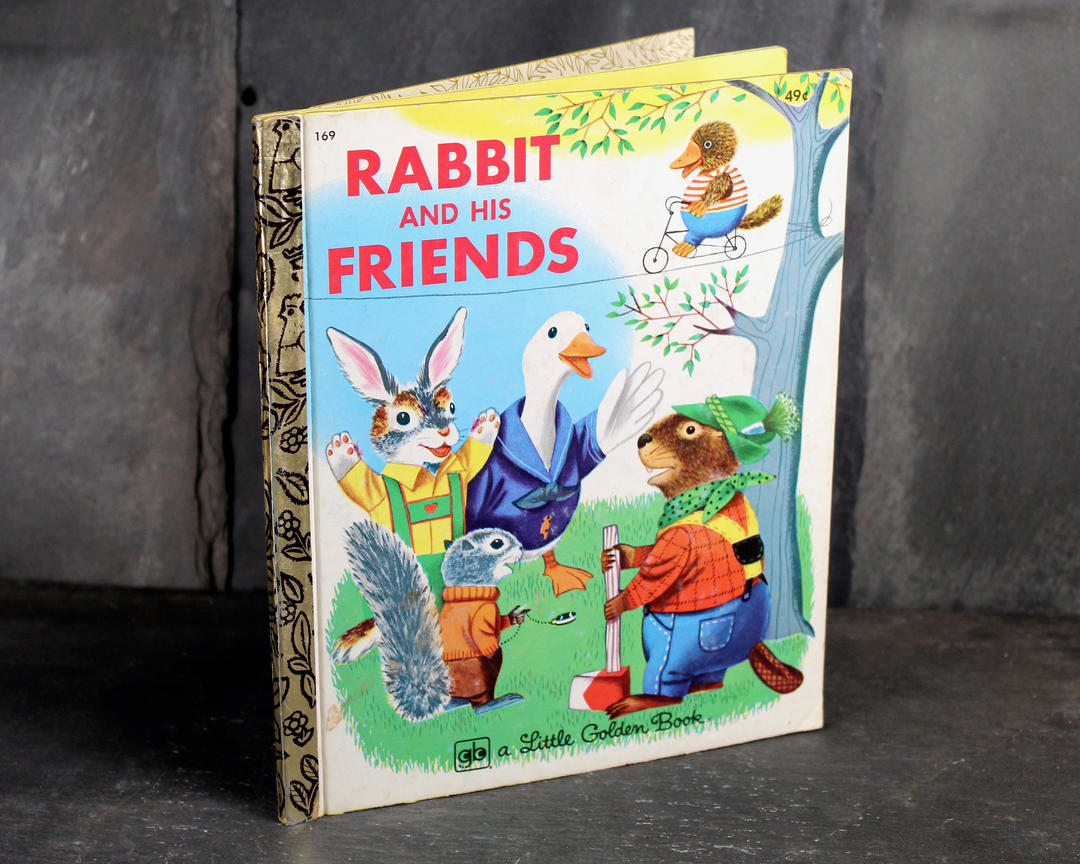 Richard Scarry's Rabbit And His Friends Little Golden Book 1974