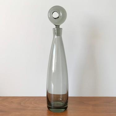 Holmegaard Aristocrat Decanter Bottle in Smoke Glass by Per Lutken 