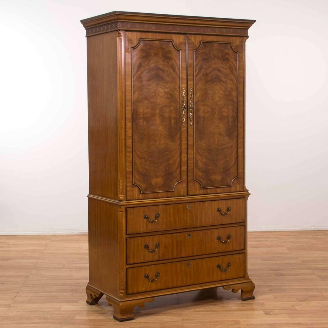 Drexel Burlwood Armoire Dresser W/ 3 Drawers Loveseat (Los Angeles