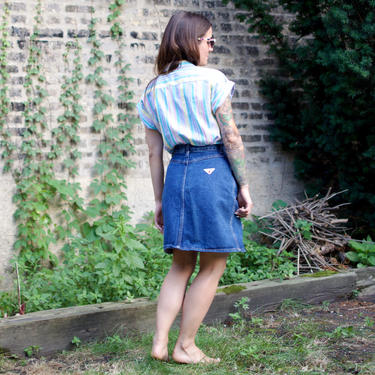 Mini Skirt 80's Jean Skirt Outfits Vintage Denim Skirt 80s