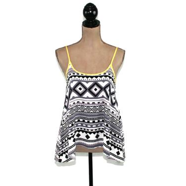 90s Spaghetti Strap Tribal Print Rayon Tank Top | Magpie & Otis -  Huntsville, AL | ATTIC