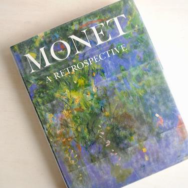 Monet A Retrospective Book, Monet Full Color Art Book, Coffee Table Book, Impressionist Art Book, Claude Monet Art Book 