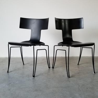 Vintage "Anziano" Dining Chairs by John Hutton for Donghia - a Pair 