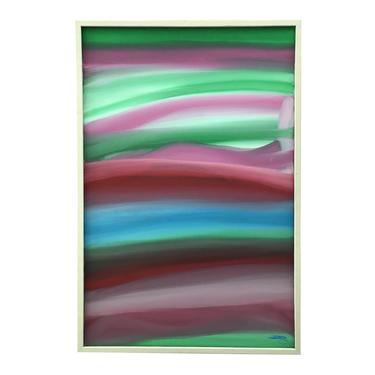 Vintage Abstract Painting 1980’s Colorpop