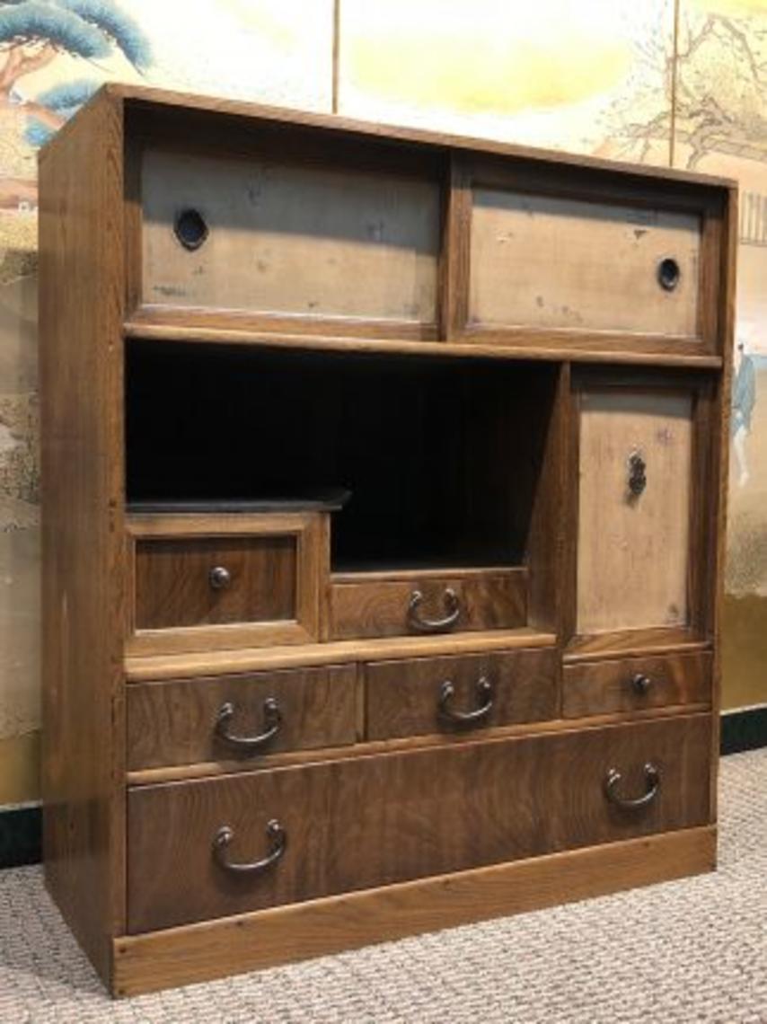 Antique Japanese Cha Tansu Tea Kuraya Japanese Antiques San