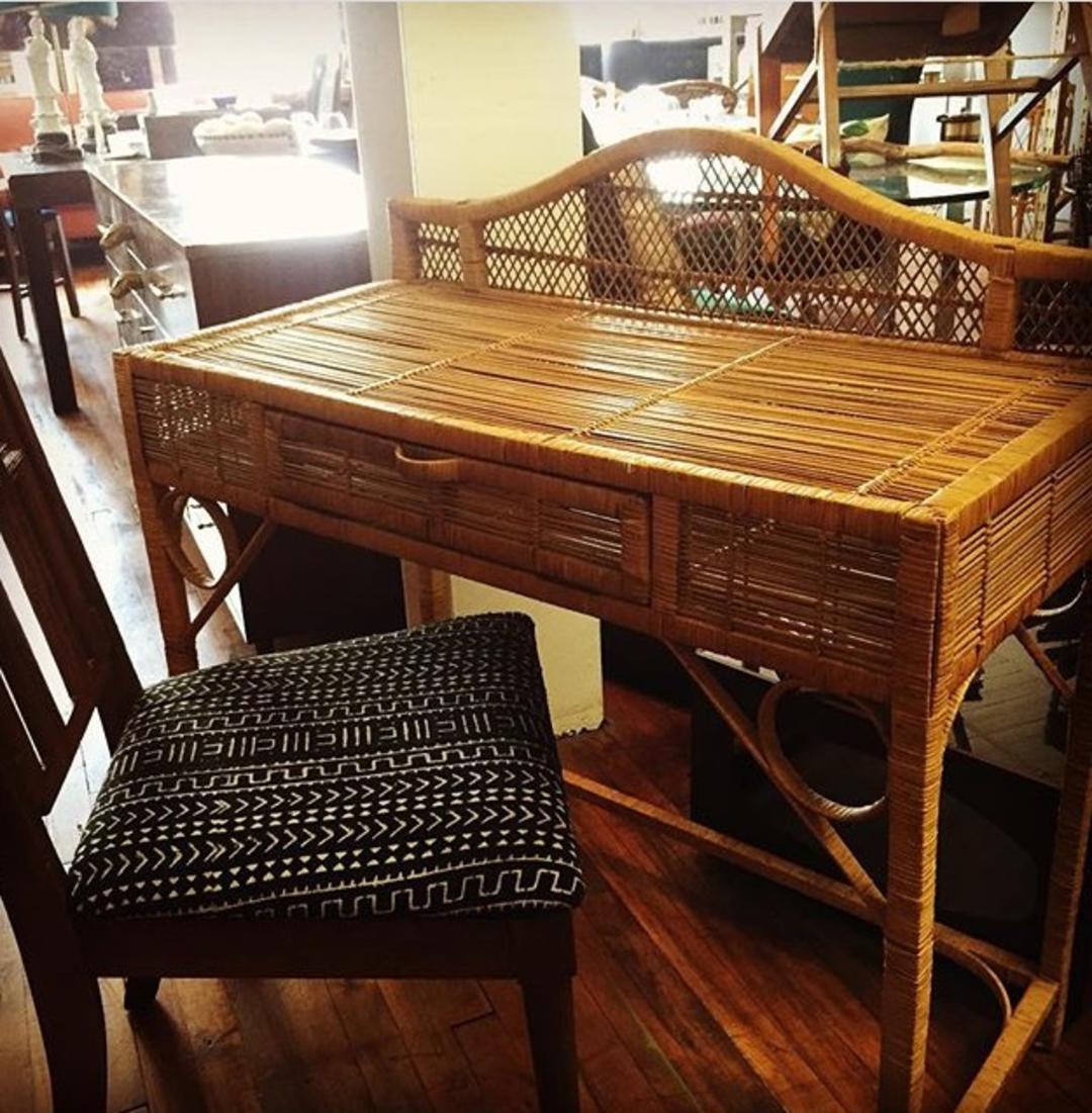 Vintage Wicker Desk From Cedar Cotton Of Baltimore Md Attic