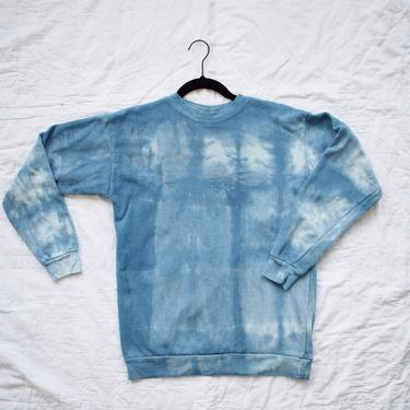 Indigo Dyed Sweatshirt, Window Pane Series 3 