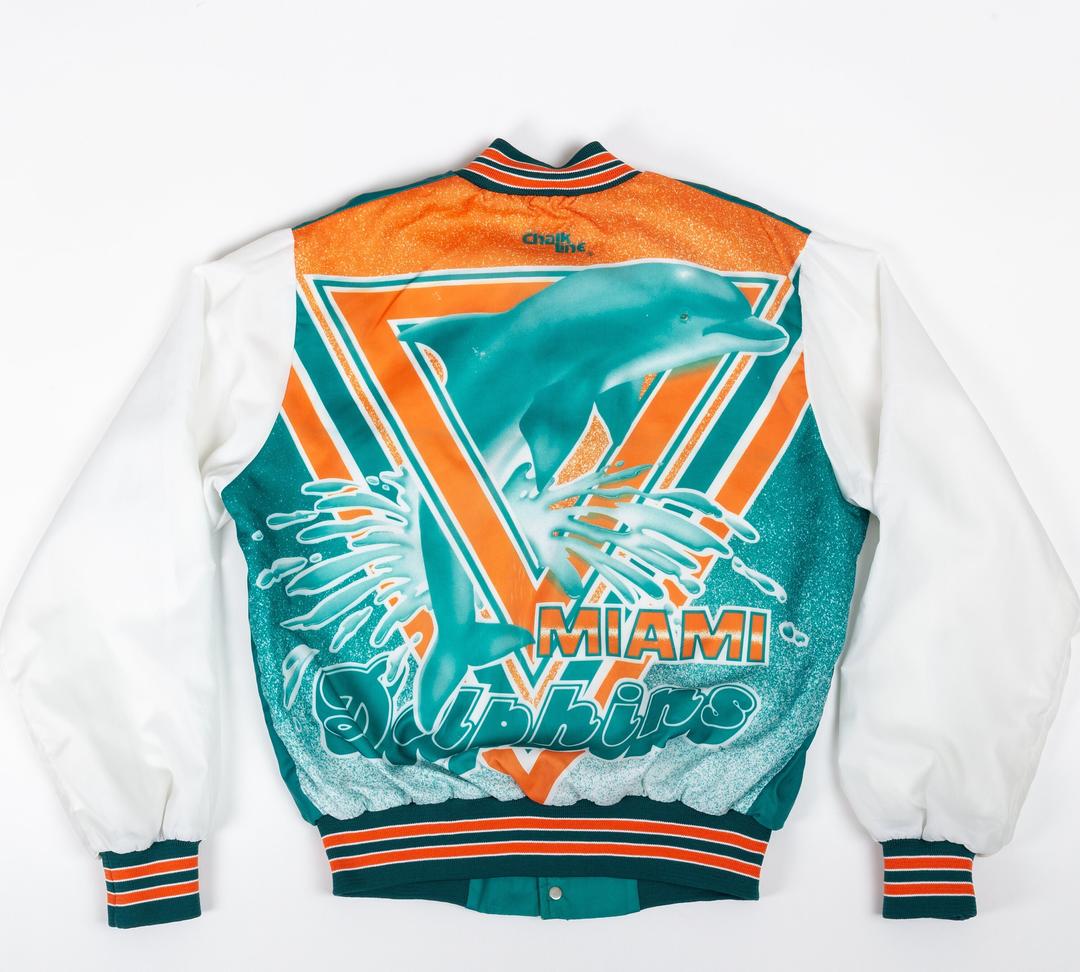 Vintage Pro Line Starter jacket mens Medium miami dolphins top coat shark tooth